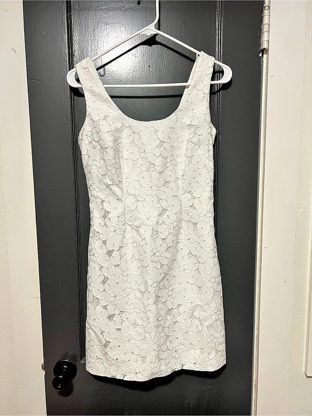 Lilly Pulitzer Resort White Mila Shift Dress Lace Mini Dress Size 0 Like New